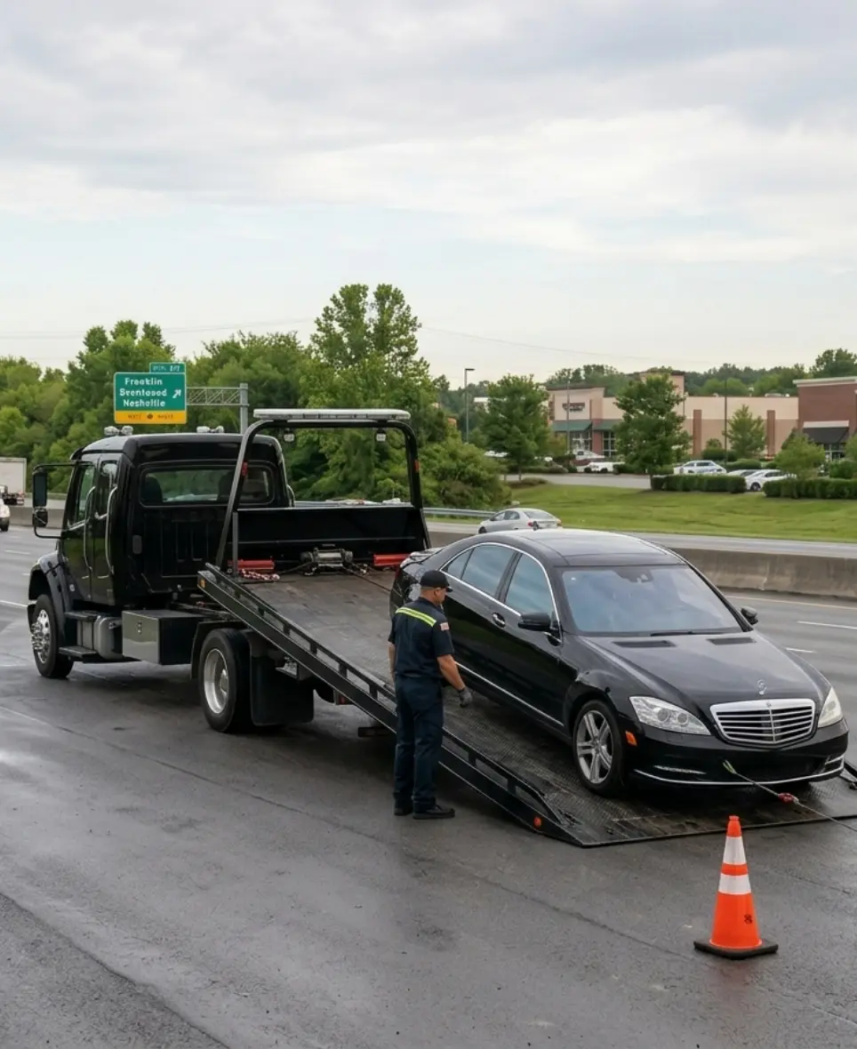 Towing Franklin TN — King's Towing truck near Cool Springs Williamson County