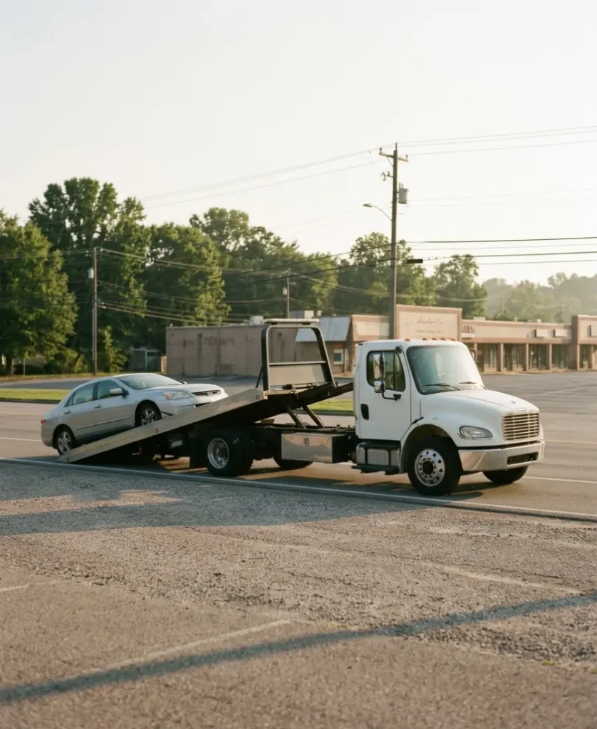 Tow truck Antioch TN loading a vehicle
