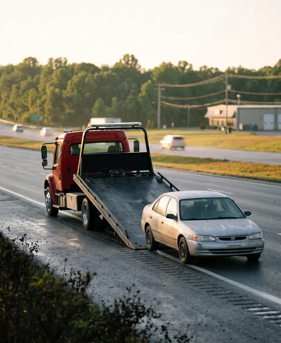 Towing La Vergne TN tow truck loading a vehicle